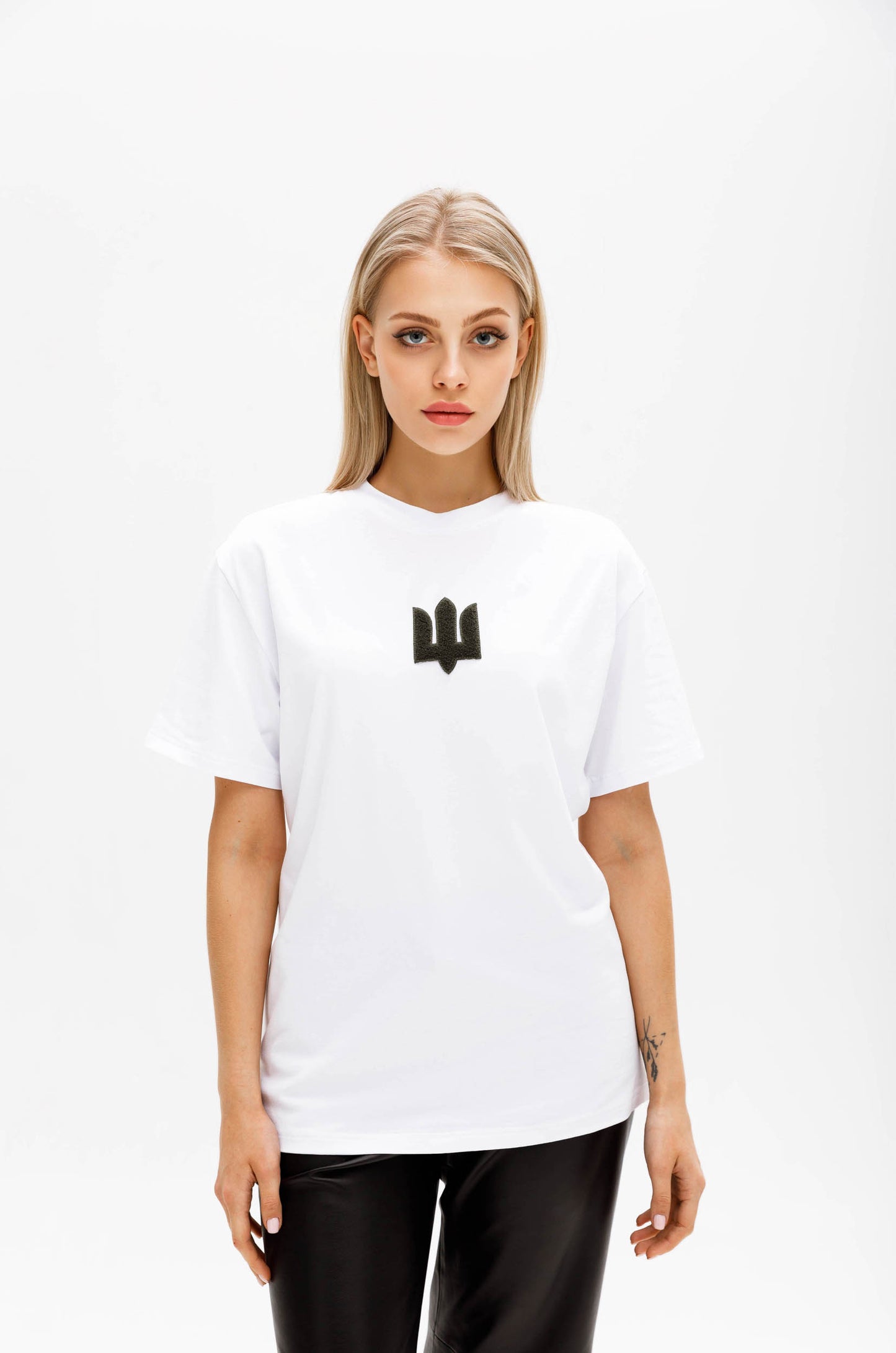 White Green Tryzub t-shirt