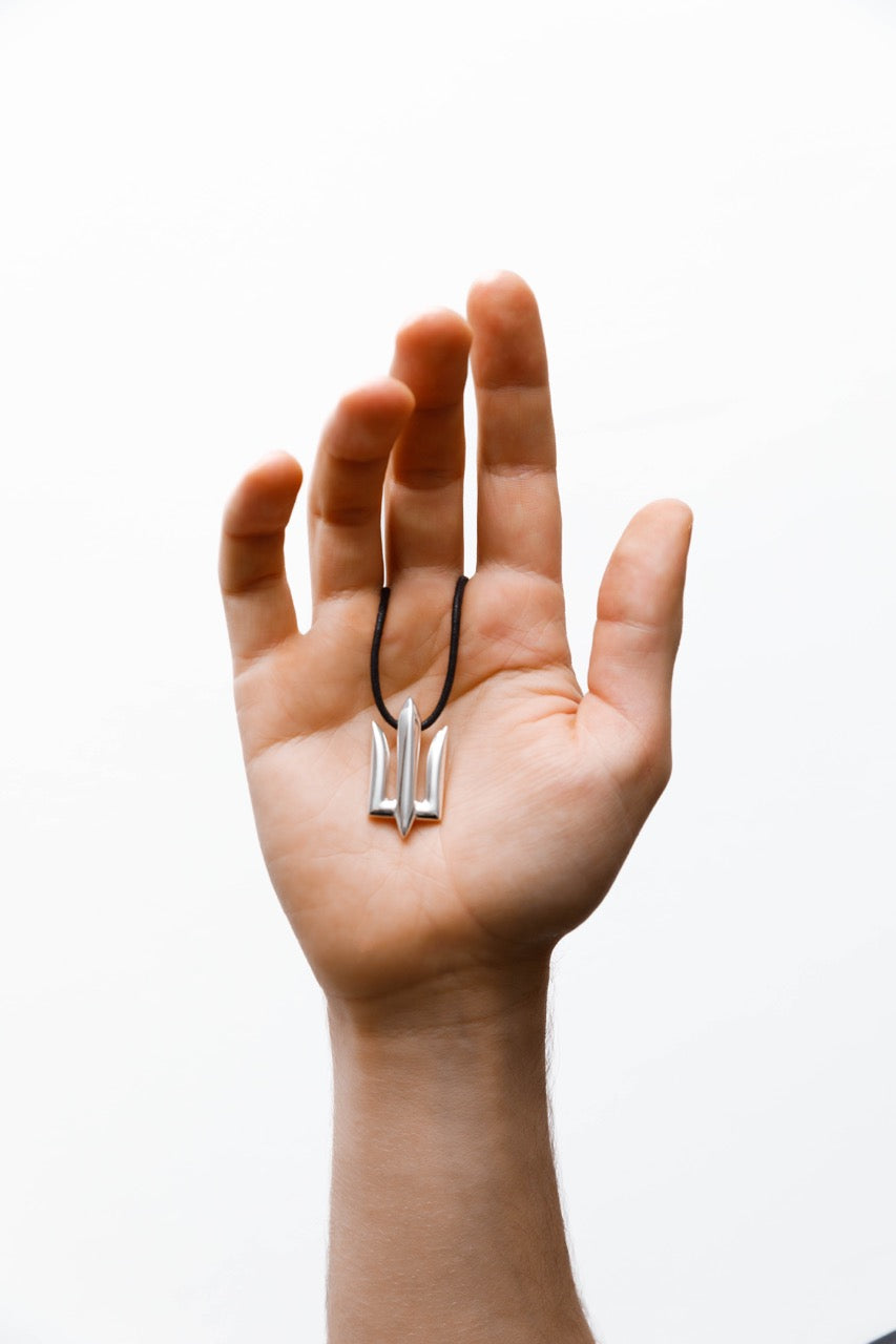 Silver Tryzub pendant
