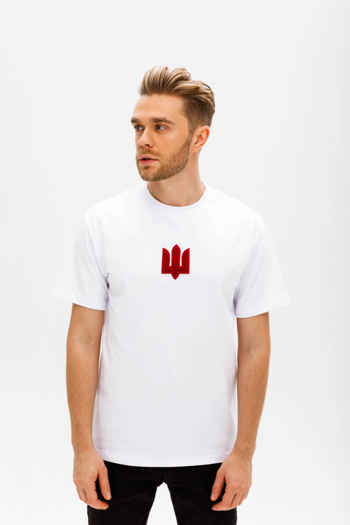 White Red Tryzub t-shirt