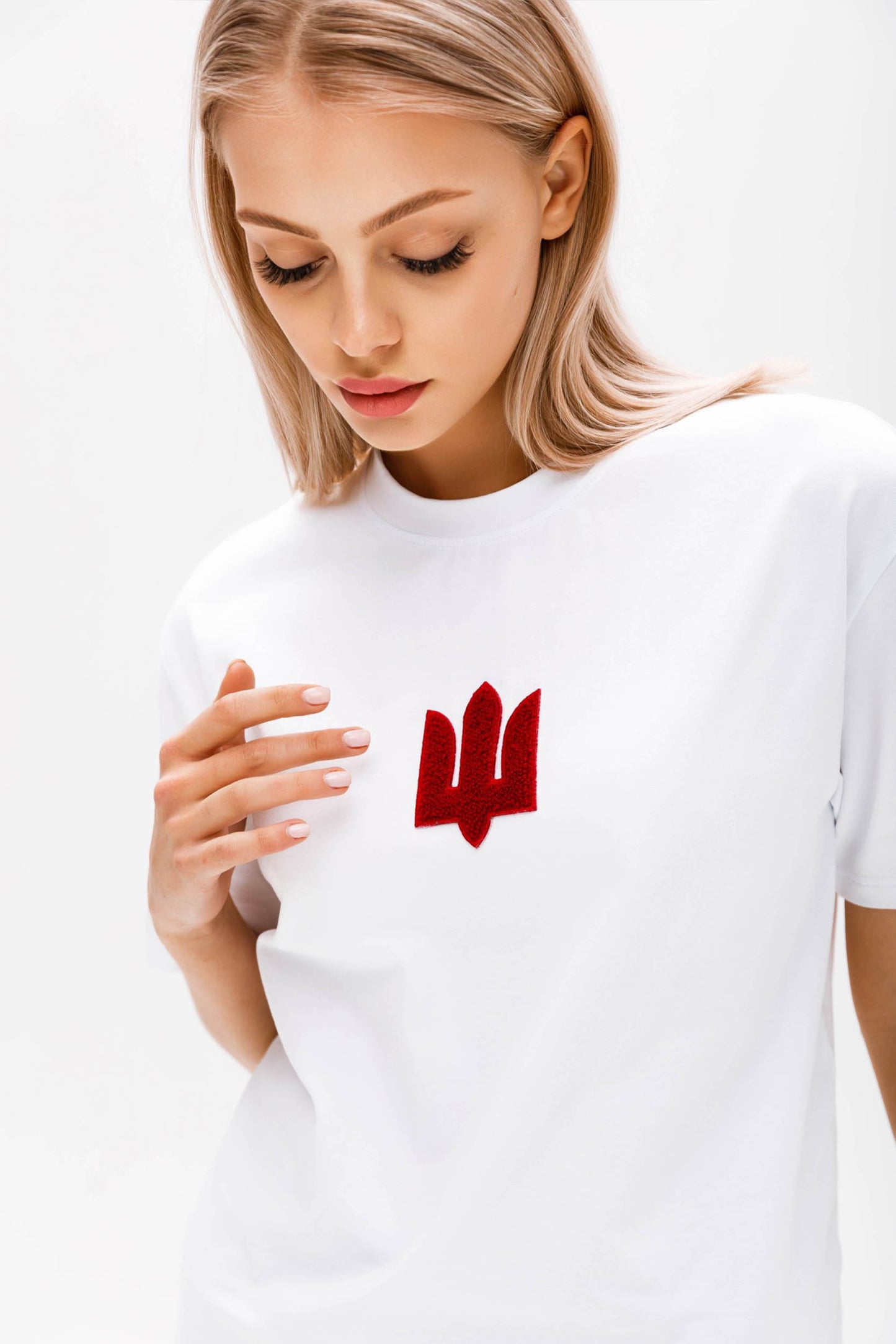 White Red Tryzub t-shirt