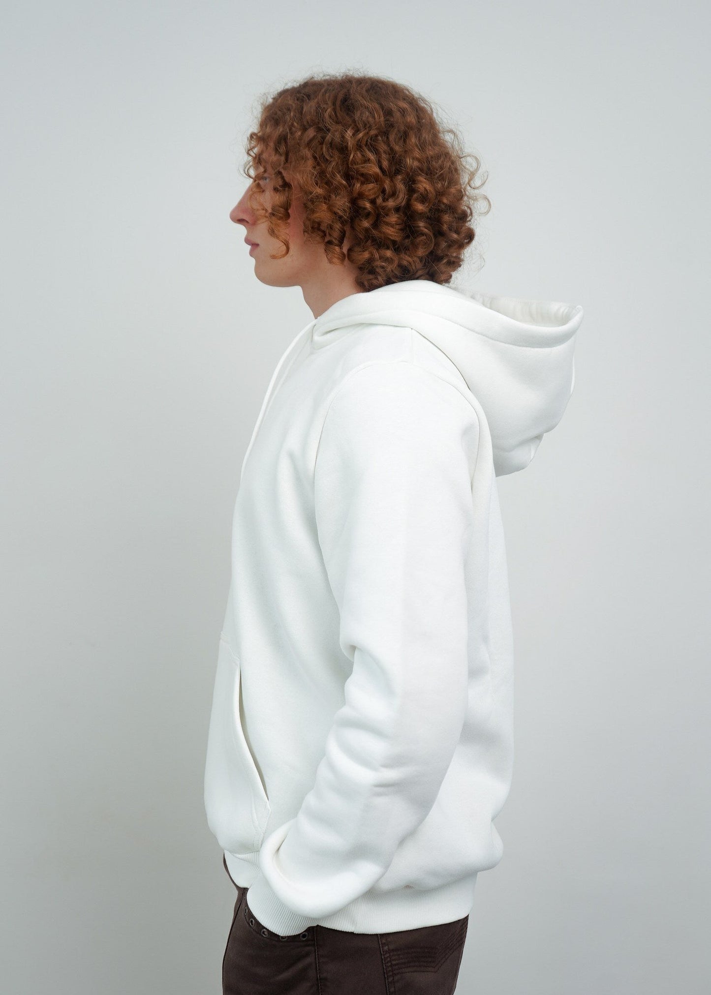 Grün-weißer Tryzub-Hoodie