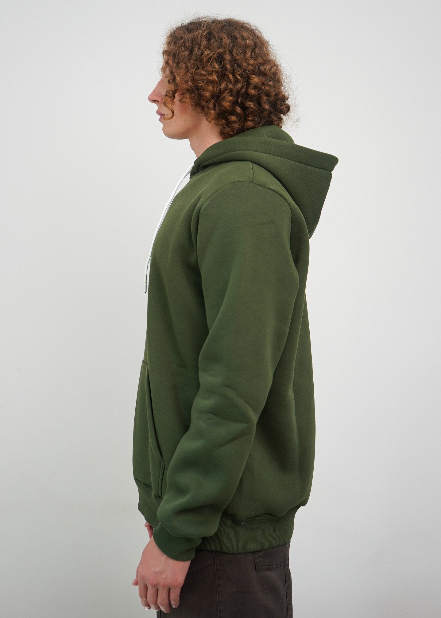 Green hoodie with Tryzub
