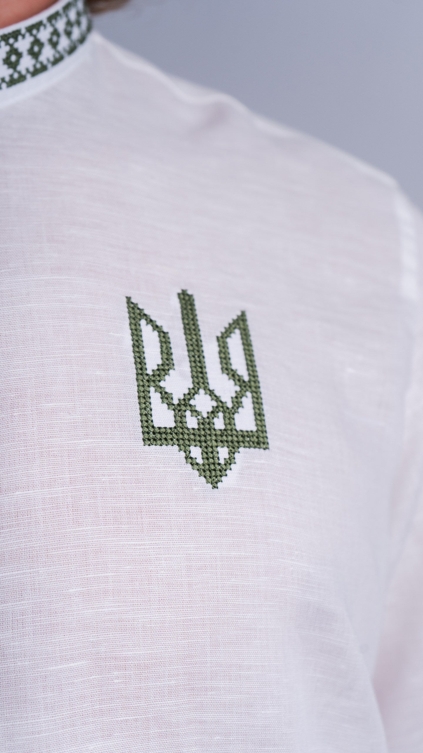 Luxury White Vyshyvanka shirt