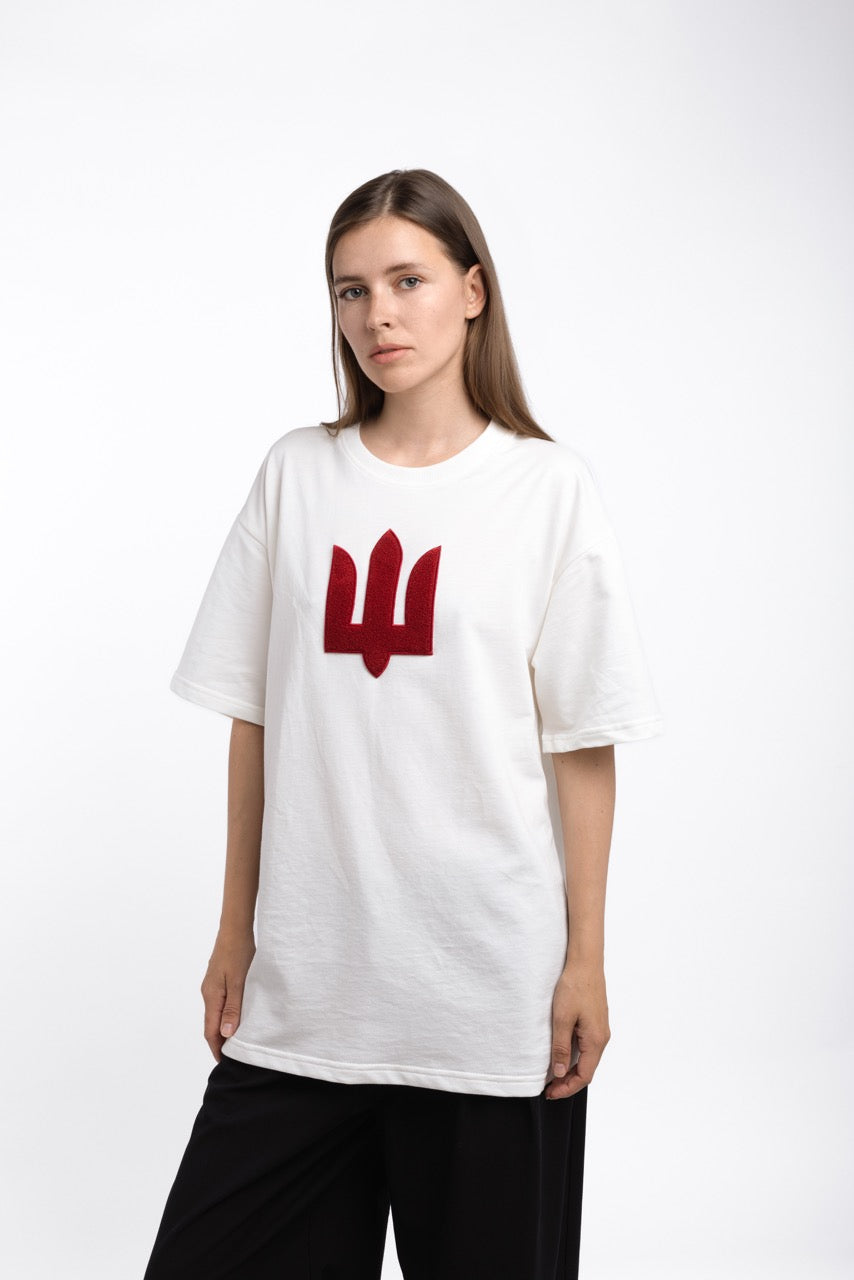 White Red Oversize t-shirt