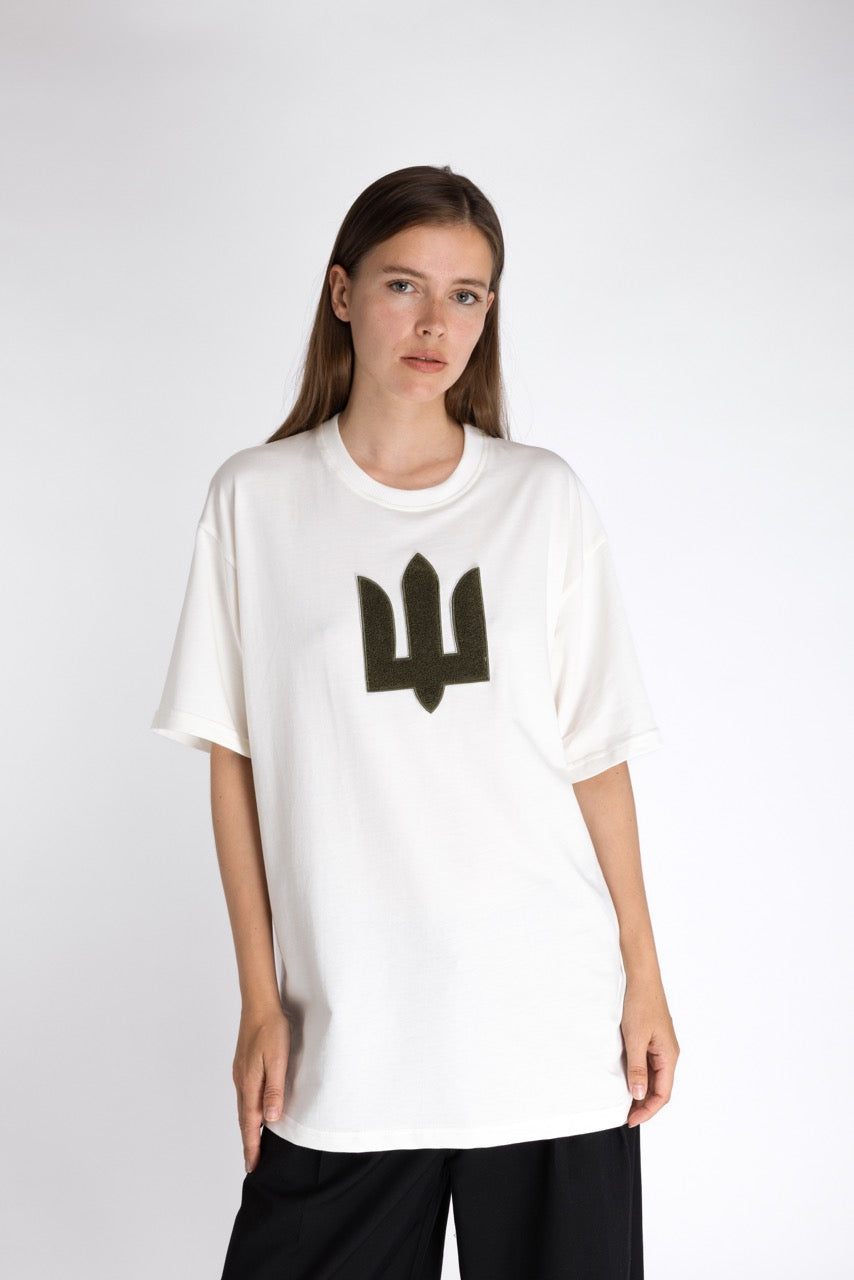 White Green Oversize t-shirt