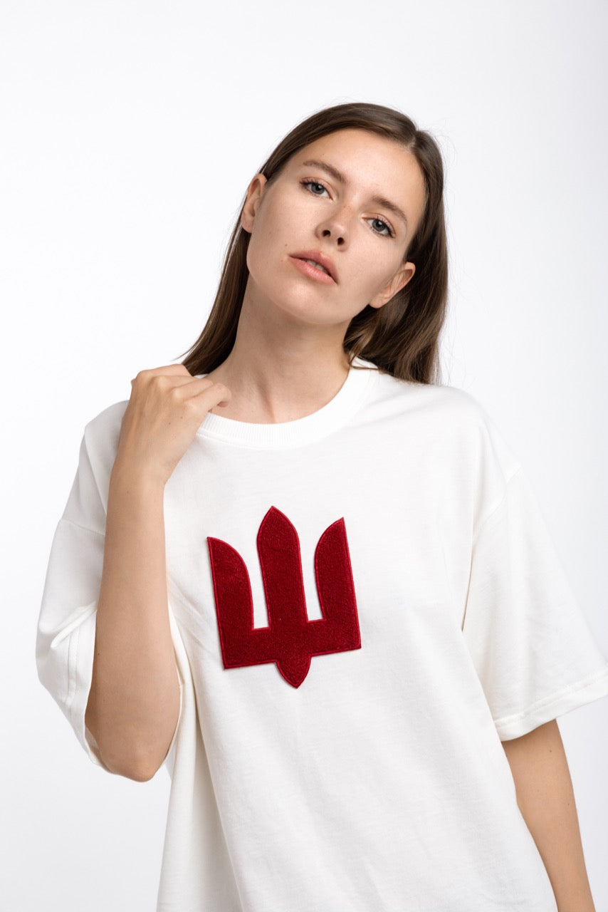 White Red Oversize t-shirt