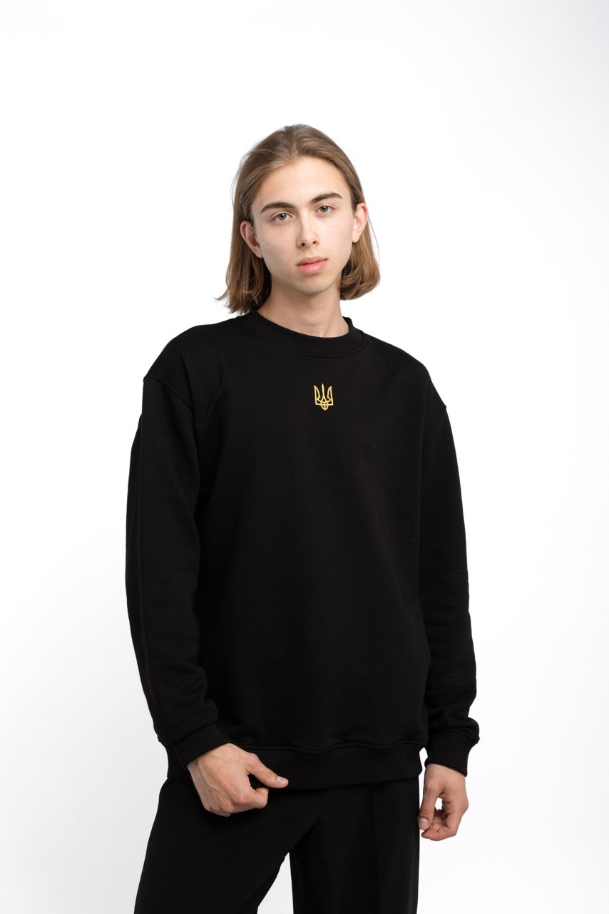 Black Tryzub sweatshirt