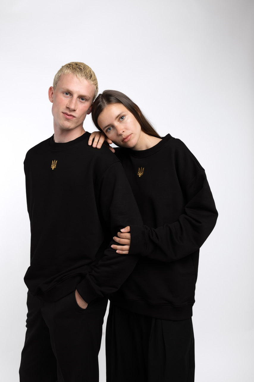 Black Tryzub sweatshirt