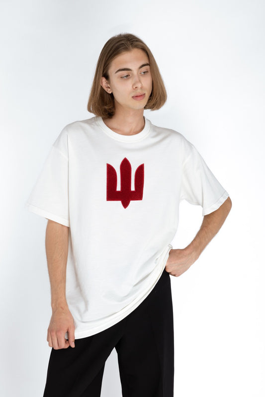White Red Oversize t-shirt