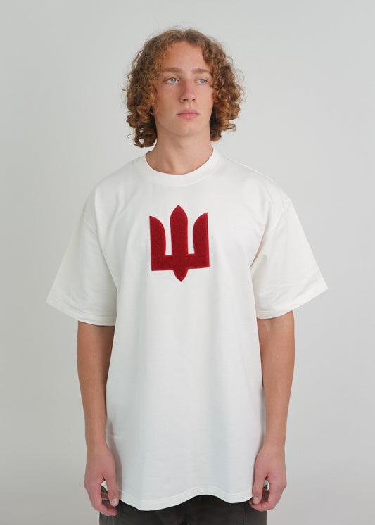 White Red Oversize t-shirt