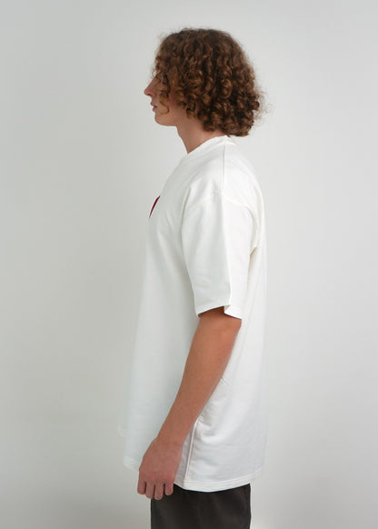 White Red Oversize t-shirt