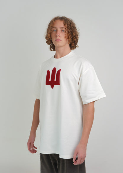 White Red Oversize t-shirt