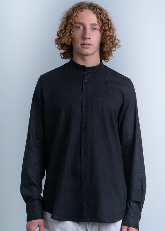 Dark Grey Vyshyvanka shirt