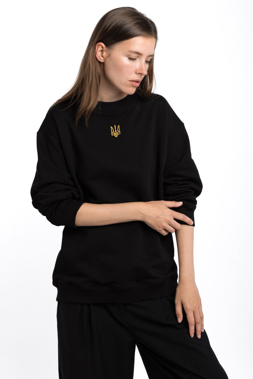 Black Tryzub sweatshirt